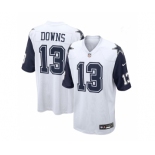 Women Dallas Cowboys #13 Downs Game White Throwback Alternate Football Jersey Women Dallas Cowboys #13 Downs Game White Throwback Alternate Football Jersey