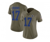 Women Nike Dallas Cowboys #17 Allen Hurns Olive Stitched NFL Limited 2017 Salute to Service Jersey Women Nike Dallas Cowboys #17 Allen Hurns Olive Stitched NFL Limited 2017 Salute to Service Jersey