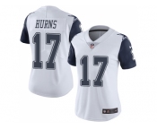 Women Nike Dallas Cowboys #17 Allen Hurns White Stitched NFL Limited Rush Jersey Women Nike Dallas Cowboys #17 Allen Hurns White Stitched NFL Limited Rush Jersey
