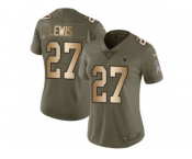 Women Nike Dallas Cowboys #27 Jourdan Lewis Limited Olive Gold 2017 Salute to Service NFL Jersey Women Nike Dallas Cowboys #27 Jourdan Lewis Limited Olive Gold 2017 Salute to Service NFL Jersey