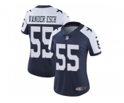 Women Nike Dallas Cowboys #55 Leighton Vander Esch Navy Blue Thanksgiving Stitched NFL Vapor Untouchable Limited Throwback Jersey Women Nike Dallas Cowboys #55 Leighton Vander Esch Navy Blue Thanksgiving Stitched NFL Vapor Untouchable Limited Throwback Jersey