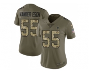 Women Nike Dallas Cowboys #55 Leighton Vander Esch Olive Camo Stitched NFL Limited 2017 Salute to Service Jersey Women Nike Dallas Cowboys #55 Leighton Vander Esch Olive Camo Stitched NFL Limited 2017 Salute to Service Jersey