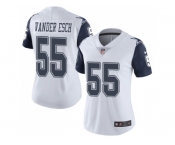 Women Nike Dallas Cowboys #55 Leighton Vander Esch White Stitched NFL Limited Rush Jersey Women Nike Dallas Cowboys #55 Leighton Vander Esch White Stitched NFL Limited Rush Jersey