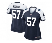 Women Nike Dallas Cowboys #57 Damien Wilson Game Navy Blue Throwback Alternate NFL Jersey Women Nike Dallas Cowboys #57 Damien Wilson Game Navy Blue Throwback Alternate NFL Jersey