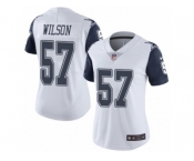 Women Nike Dallas Cowboys #57 Damien Wilson Limited White Rush Vapor Untouchable NFL Jersey Women Nike Dallas Cowboys #57 Damien Wilson Limited White Rush Vapor Untouchable NFL Jersey