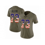 Women Nike Dallas Cowboys #73 Larry Allen Limited Olive USA Flag 2017 Salute to Service NFL Jersey
