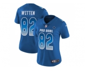 Women Nike Dallas Cowboys #82 Jason Witten Royal Stitched NFL Limited NFC 2018 Pro Bowl Jersey Women Nike Dallas Cowboys #82 Jason Witten Royal Stitched NFL Limited NFC 2018 Pro Bowl Jersey