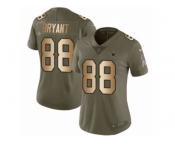 Women Nike Dallas Cowboys #88 Dez Bryant Limited Olive Gold 2017 Salute to Service NFL Jersey Women Nike Dallas Cowboys #88 Dez Bryant Limited Olive Gold 2017 Salute to Service NFL Jersey