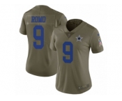 Women Nike Dallas Cowboys #9 Tony Romo Limited Olive 2017 Salute to Service NFL Jersey Women Nike Dallas Cowboys #9 Tony Romo Limited Olive 2017 Salute to Service NFL Jersey
