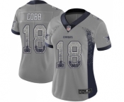 Women's Dallas Cowboys #18 Randall Cobb Limited Gray Rush Drift Fashion Football Jersey Women's Dallas Cowboys #18 Randall Cobb Limited Gray Rush Drift Fashion Football Jersey