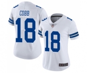 Women's Dallas Cowboys #18 Randall Cobb White Vapor Untouchable Limited Player Football Jersey Women's Dallas Cowboys #18 Randall Cobb White Vapor Untouchable Limited Player Football Jersey
