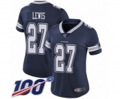 Women's Dallas Cowboys #27 Jourdan Lewis Navy Blue Team Color Vapor Untouchable Limited Player 100th Season Football Jersey