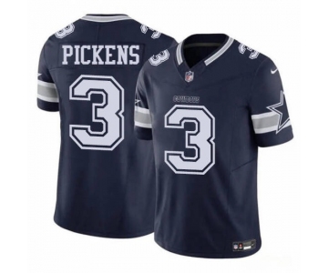 Women's Dallas Cowboys #3 George Pickens Navy 2023 F.U.S.E. Limited Football Stitched Jersey