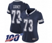 Women's Dallas Cowboys #73 Joe Looney Navy Blue Team Color Vapor Untouchable Limited Player 100th Season Football Jersey