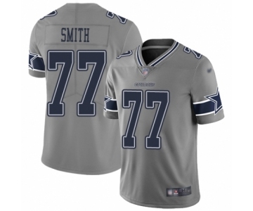 Women's Dallas Cowboys #77 Tyron Smith Limited Gray Inverted Legend Football Jersey