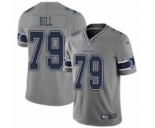 Women's Dallas Cowboys #79 Trysten Hill Limited Gray Inverted Legend Football Jersey Women's Dallas Cowboys #79 Trysten Hill Limited Gray Inverted Legend Football Jersey