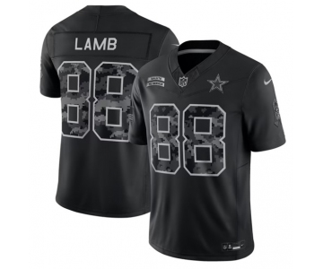 Women's Dallas Cowboys #88 CeeDee Lamb Black 2026 F.U.S.E. Salute to Service Limited Stitched Football Jersey