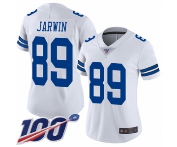 Women's Dallas Cowboys #89 Blake Jarwin White Vapor Untouchable Limited Player 100th Season Football Jersey