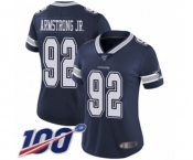 Women's Dallas Cowboys #92 Dorance Armstrong Jr. Navy Blue Team Color Vapor Untouchable Limited Player 100th Season Football Jersey