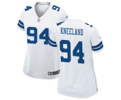 Womens Dallas Cowboys #94 Marshawn Kneeland White Limited Jersey