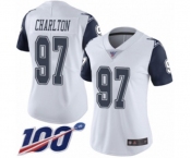 Women's Dallas Cowboys #97 Taco Charlton Limited White Rush Vapor Untouchable 100th Season Football Jersey Women's Dallas Cowboys #97 Taco Charlton Limited White Rush Vapor Untouchable 100th Season Football Jersey