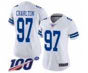 Women's Dallas Cowboys #97 Taco Charlton White Vapor Untouchable Limited Player 100th Season Football Jersey Women's Dallas Cowboys #97 Taco Charlton White Vapor Untouchable Limited Player 100th Season Football Jersey