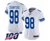 Women's Dallas Cowboys #98 Tyrone Crawford White Vapor Untouchable Limited Player 100th Season Football Jersey Women's Dallas Cowboys #98 Tyrone Crawford White Vapor Untouchable Limited Player 100th Season Football Jersey