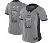 Women's Nike Dallas Cowboys #2 Brett Maher Limited Gray Rush Drift Fashion NFL Jersey Women's Nike Dallas Cowboys #2 Brett Maher Limited Gray Rush Drift Fashion NFL Jersey