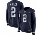 Women's Nike Dallas Cowboys #2 Brett Maher Limited Navy Blue Therma Long Sleeve NFL Jersey Women's Nike Dallas Cowboys #2 Brett Maher Limited Navy Blue Therma Long Sleeve NFL Jersey