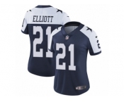 Women's Nike Dallas Cowboys #21 Ezekiel Elliott Vapor Untouchable Limited Navy Blue Throwback Alternate NFL Jersey Women's Nike Dallas Cowboys #21 Ezekiel Elliott Vapor Untouchable Limited Navy Blue Throwback Alternate NFL Jersey