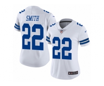 Women's Nike Dallas Cowboys #22 Emmitt Smith Vapor Untouchable Limited White NFL Jersey