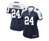 Women's Nike Dallas Cowboys #24 Nolan Carroll Game Navy Blue Throwback Alternate NFL Jersey Women's Nike Dallas Cowboys #24 Nolan Carroll Game Navy Blue Throwback Alternate NFL Jersey