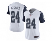 Women's Nike Dallas Cowboys #24 Nolan Carroll Limited White Rush NFL Jersey Women's Nike Dallas Cowboys #24 Nolan Carroll Limited White Rush NFL Jersey