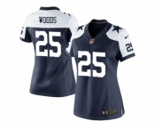 Women's Nike Dallas Cowboys #25 Xavier Woods Limited Navy Blue Throwback Alternate NFL Jersey Women's Nike Dallas Cowboys #25 Xavier Woods Limited Navy Blue Throwback Alternate NFL Jersey