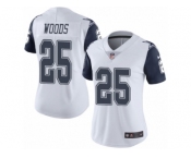 Women's Nike Dallas Cowboys #25 Xavier Woods Limited White Rush NFL Jersey Women's Nike Dallas Cowboys #25 Xavier Woods Limited White Rush NFL Jersey