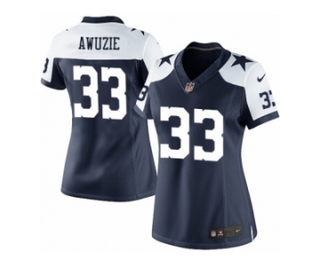 Women's Nike Dallas Cowboys #33 Chidobe Awuzie Limited Navy Blue Throwback Alternate NFL Jersey