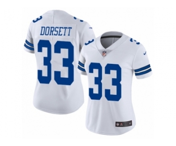 Women's Nike Dallas Cowboys #33 Tony Dorsett Vapor Untouchable Limited White NFL Jersey