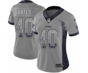 Women's Nike Dallas Cowboys #40 Bill Bates Limited Gray Rush Drift Fashion NFL Jersey Women's Nike Dallas Cowboys #40 Bill Bates Limited Gray Rush Drift Fashion NFL Jersey