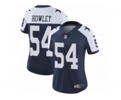 Women's Nike Dallas Cowboys #54 Chuck Howley Vapor Untouchable Limited Navy Blue Throwback Alternate NFL Jersey Women's Nike Dallas Cowboys #54 Chuck Howley Vapor Untouchable Limited Navy Blue Throwback Alternate NFL Jersey