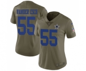 Women's Nike Dallas Cowboys #55 Leighton Vander Esch Limited Olive 2017 Salute to Service NFL Jersey Women's Nike Dallas Cowboys #55 Leighton Vander Esch Limited Olive 2017 Salute to Service NFL Jersey