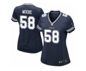 Women's Nike Dallas Cowboys #58 Damontre Moore Game Navy Blue Team Color NFL Jersey Women's Nike Dallas Cowboys #58 Damontre Moore Game Navy Blue Team Color NFL Jersey