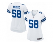 Women's Nike Dallas Cowboys #58 Damontre Moore Game White NFL Jersey Women's Nike Dallas Cowboys #58 Damontre Moore Game White NFL Jersey