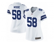 Women's Nike Dallas Cowboys #58 Damontre Moore Limited White NFL Jersey Women's Nike Dallas Cowboys #58 Damontre Moore Limited White NFL Jersey