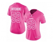 Women's Nike Dallas Cowboys #59 Anthony Hitchens Limited Pink Rush Fashion NFL Jersey Women's Nike Dallas Cowboys #59 Anthony Hitchens Limited Pink Rush Fashion NFL Jersey
