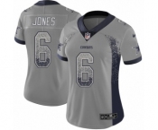 Women's Nike Dallas Cowboys #6 Chris Jones Limited Gray Rush Drift Fashion NFL Jersey Women's Nike Dallas Cowboys #6 Chris Jones Limited Gray Rush Drift Fashion NFL Jersey