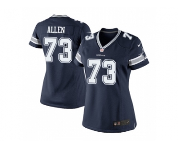 Women's Nike Dallas Cowboys #73 Larry Allen Navy Blue Stitched NFL Elite jersey