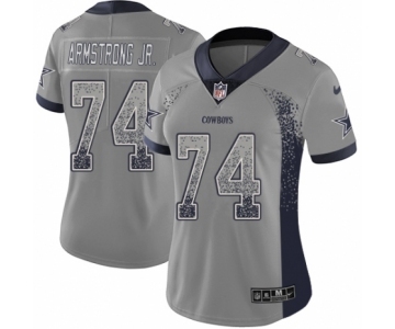 Women's Nike Dallas Cowboys #74 Dorance Armstrong Jr. Limited Gray Rush Drift Fashion NFL Jersey