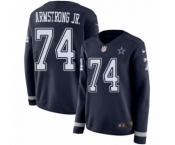 Women's Nike Dallas Cowboys #74 Dorance Armstrong Jr. Limited Navy Blue Therma Long Sleeve NFL Jersey Women's Nike Dallas Cowboys #74 Dorance Armstrong Jr. Limited Navy Blue Therma Long Sleeve NFL Jersey