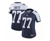 Women's Nike Dallas Cowboys #77 Tyron Smith Vapor Untouchable Limited Navy Blue Throwback Alternate NFL Jersey Women's Nike Dallas Cowboys #77 Tyron Smith Vapor Untouchable Limited Navy Blue Throwback Alternate NFL Jersey