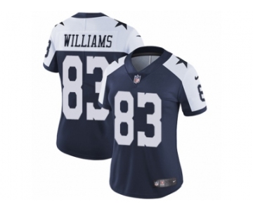 Women's Nike Dallas Cowboys #83 Terrance Williams Vapor Untouchable Limited Navy Blue Throwback Alternate NFL Jersey